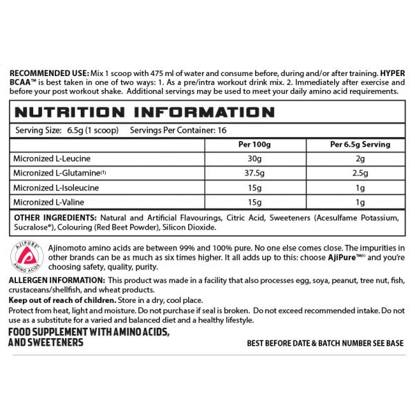 Hyper Blast/Hyper BCAA